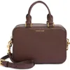 Veronica Beard Boxy Top Handle Leather Bag
