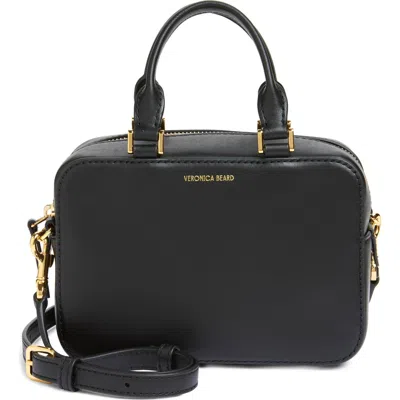Veronica Beard Boxy Top Handle Leather Bag In Black