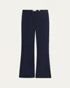 Veronica Beard Braddock Satin Pants In Blue