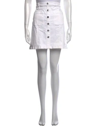 Pre-owned Veronica Beard Braided Accents Mini Skirt In Neutrals