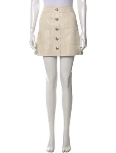 Pre-owned Veronica Beard Braided Accents Mini Skirt W/ Tags In Neutral