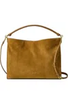 Veronica Beard Vida Slouchy Suede Shoulder Bag In Brown