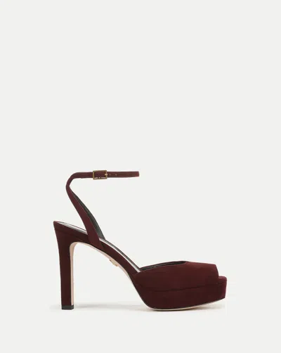 Veronica Beard Brianne Platform Sandal In Purple