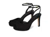 Veronica Beard Brianne Ankle Strap Platform Sandal In Black