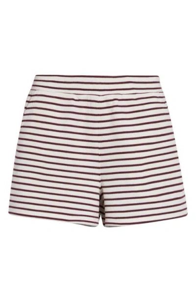 Veronica Beard Brighton Stripe Mini Shorts In Neutral