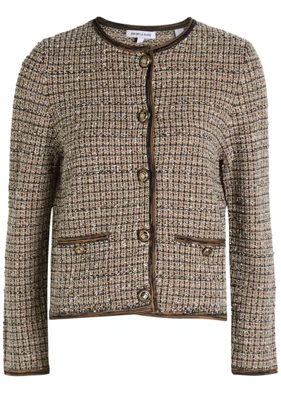 Veronica Beard Brisa Tweed Jacket In Gray
