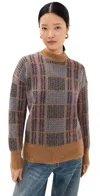 Veronica Beard Bristol Sweater Russet Multi In Russet Multi