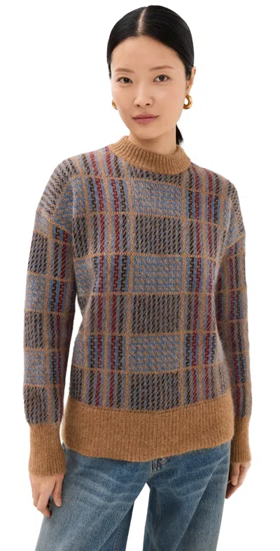 Veronica Beard Bristol Sweater Russet Multi