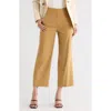 Veronica Beard Brixton Linen Blend Pants In Brown