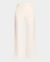 Veronica Beard Brixton Pinstripe Wide-leg Pants In Dove Multi