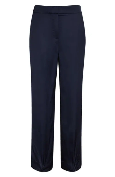 Veronica Beard Brixton Straight Leg Pants In Blue