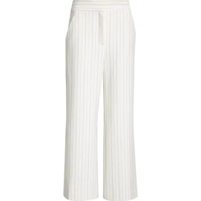 VERONICA BEARD VERONICA BEARD BRIXTON STRIPE CROP WIDE LEG PANTS