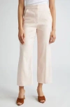 Veronica Beard Brixton Wide Leg Crop Pants In Pink Haze