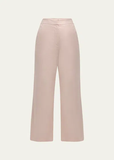 Veronica Beard Brixton Wide-leg Pants In Pink Haze