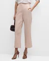 Veronica Beard Brixton Wide-leg Pants In Pink Haze