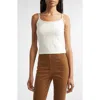 Veronica Beard Brodier Knit Camisole In Brown
