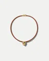 Veronica Beard Brown Cord Pendant Necklace In Brown