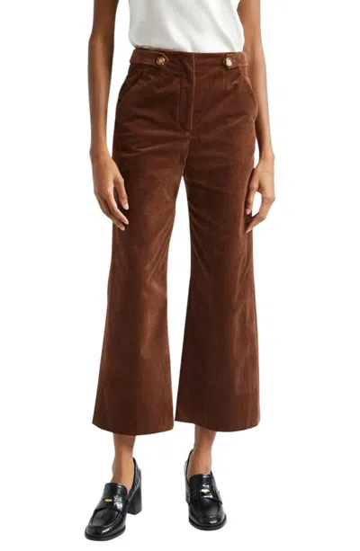 Veronica Beard Brynleigh Pants In Dark Cocoa In Multi