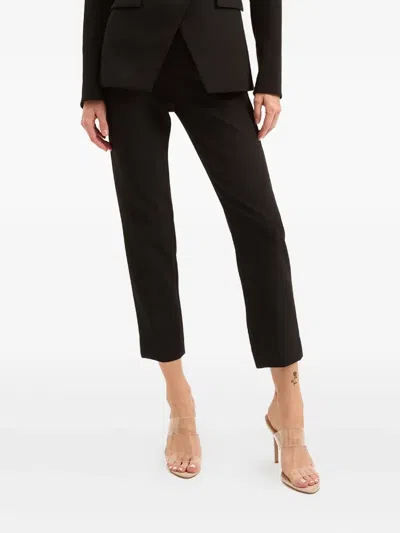 Veronica Beard Button-detailed Trousers In Black