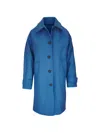 Veronica Beard Laurent Wool Blend Dickey Coat In Blue