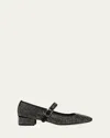 Veronica Beard Cade Crystal-embellished Mary Jane Ballerina Pumps In Black