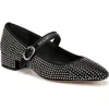 Veronica Beard Cade Crystal-embellished Mary Jane Ballerina Pumps In Black/black Diamond