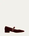 Veronica Beard Cade Mary Jane Pump In Red Ochre Fabric