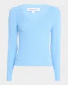 Veronica Beard Callie Sweater In Blue Sky In Blue Sky