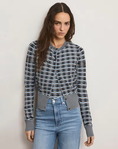 Veronica Beard Cambria Knit Cardigan In Multi