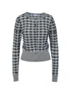 Veronica Beard Cambria Button Front Knit Cardigan In Gray