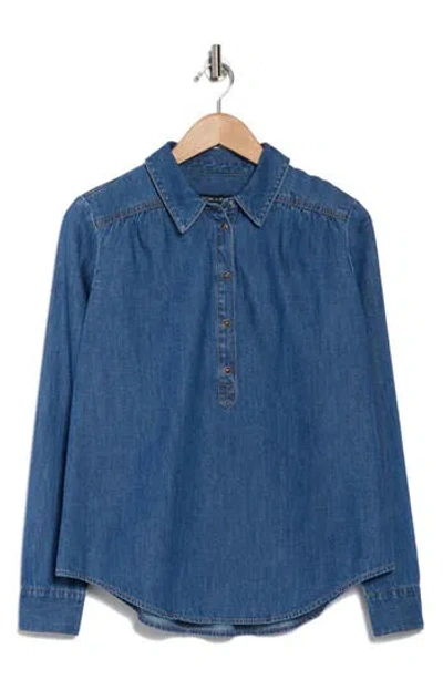 Veronica Beard Cambrie Shirt In Cornflower