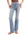 Veronica Beard Cameron Raw Hem Bootcut Jean In Riviera Breeze In Blue