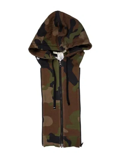 Pre-owned Veronica Beard Camouflage Print Dickey In Brown
