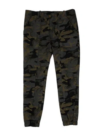 Pre-owned Veronica Beard Camouflage Print Skinny Leg Pants In Multi