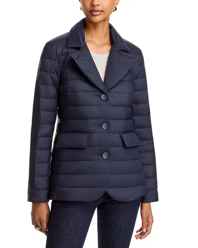 Veronica Beard Campbell Dickey Quilted Down Jacket In Blue