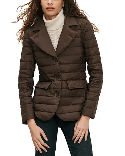 Veronica Beard Campbell Dickey Quilted Down Jacket In Brown