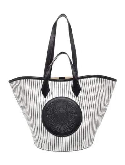 Pre-owned Veronica Beard Canvas Tote In Multi
