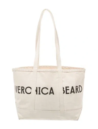 Pre-owned Veronica Beard Canvas Tote In Neutral