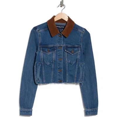 Veronica Beard Cara Jean Jacket In Thriller In Animal Print