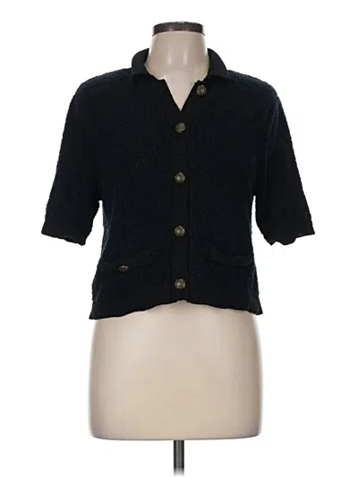Pre-owned Veronica Beard Cardigan Sweater In Black