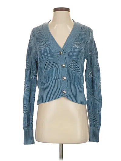 Pre-owned Veronica Beard Cardigan Sweater In Blue