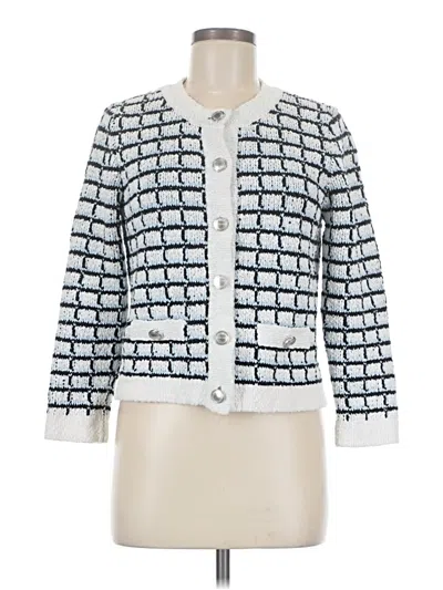 Pre-owned Veronica Beard Cardigan Sweater In White
