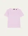 Veronica Beard Carla Crewneck Tee In Ecru