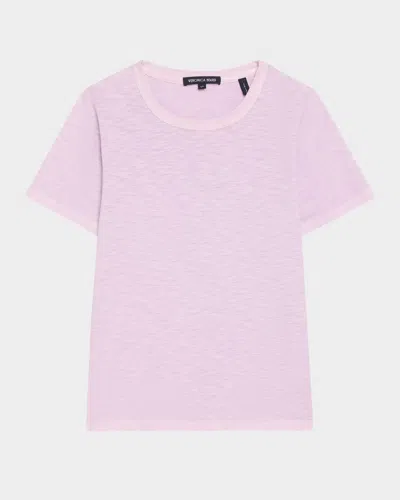 Veronica Beard Carla Crewneck Tee In Soft Lilac