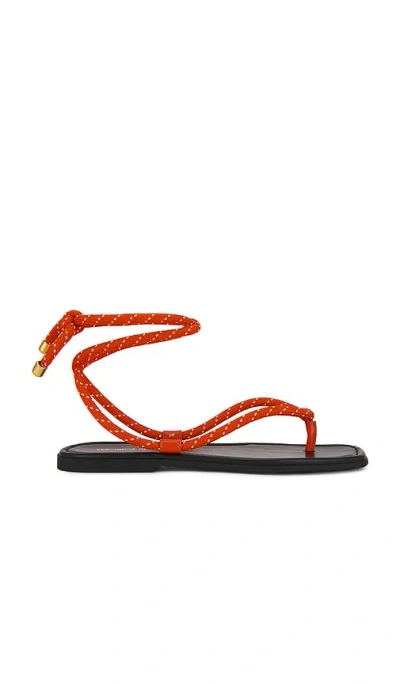 Veronica Beard Carmina Cord Sandal In Red