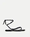 Veronica Beard Carmina Cord Wrap Sandal In Black
