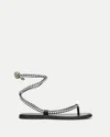 Veronica Beard Carmina Woven Cord Sandal In Black