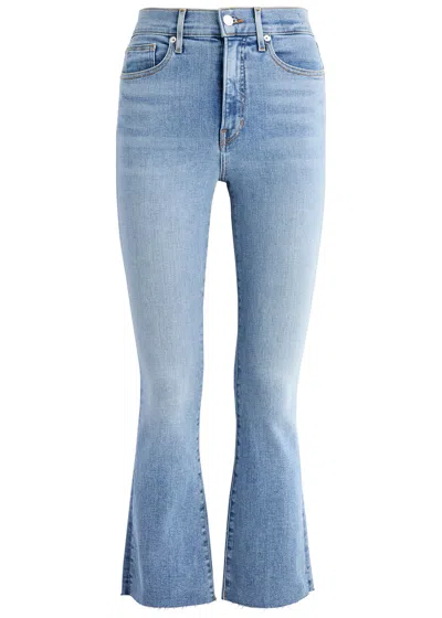 Veronica Beard Carolina Ankle Flared-leg Jeans In Denim