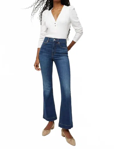 Veronica Beard Carson Ankle Flare Jean In Blue
