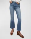 Veronica Beard Carson High Rise Ankle Flare Jeans In Amethyst In Amethyst